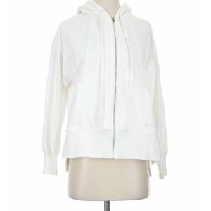 White Zip-Up Hoodie
